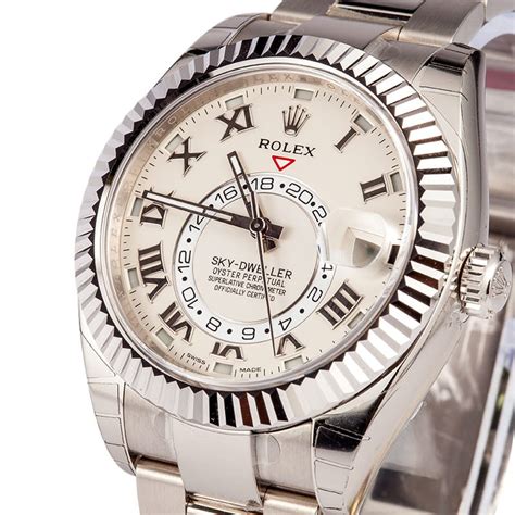 rolex sky dweller white gold used|Rolex Sky-Dweller watch price.